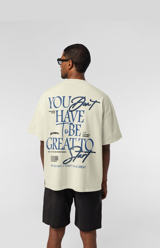 Start To Be Great Oversized Tee